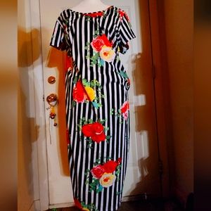 Plus Size Floral Dress